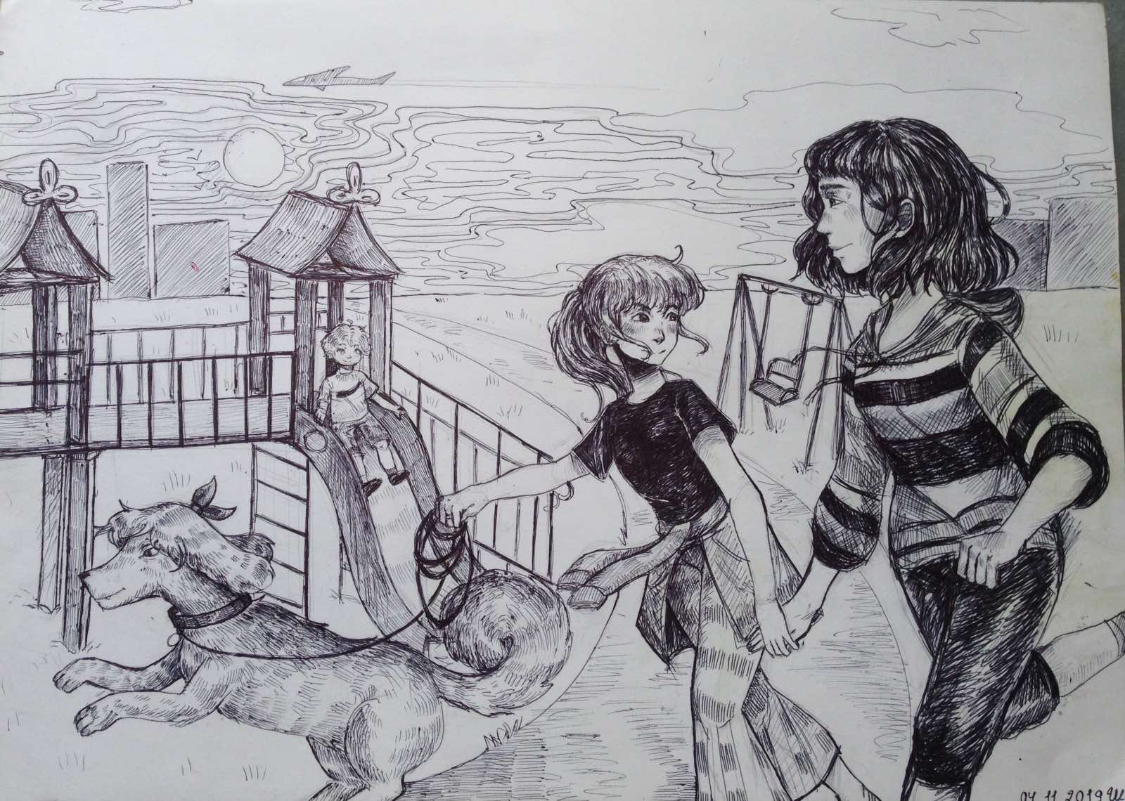 Шахвета Дар я, 14 р. На прогулянцi